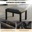 Ensemble de meubles de patio en aluminium, ensemble de 2 repose-pieds en métal pour ensemble de conversation de patio, ensemble de meubles d'extérieur pour porche