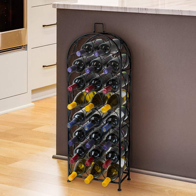 23 Bottle Floor Wine Bottle Rack by Sorbus