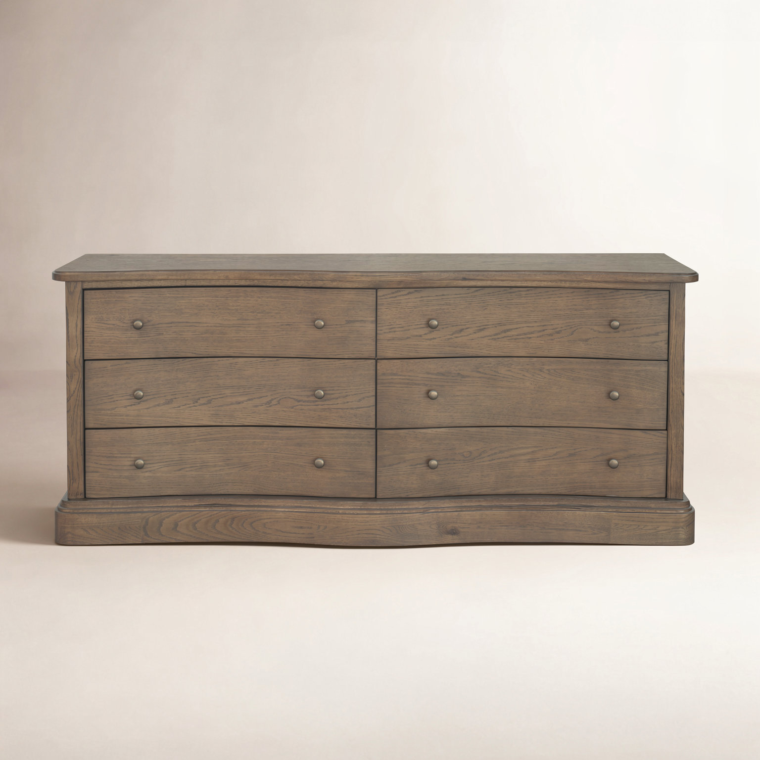 Clarence 6 Drawer Dresser Warm, Brown