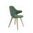 We’re it Nola Mid-Century Modern Accent Chair for Home and Office - Wood Frame, Upholstered Seat & Back, Green-1250029591