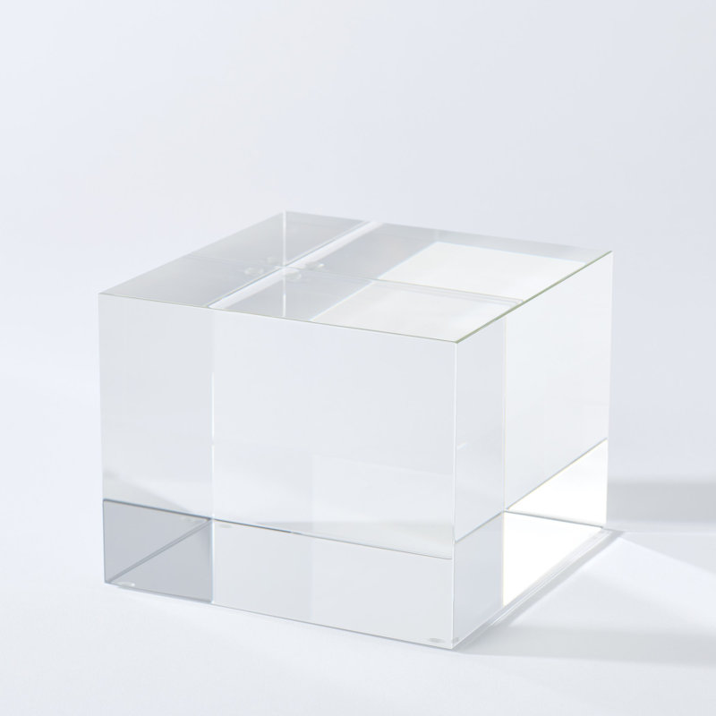 Crystal Cube Riser, 4.75" H x 6" W x 6" D