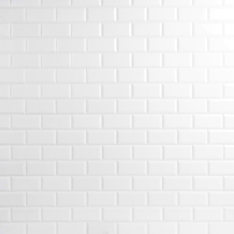 Thassos 3x6 Beveled Polished Marble Subway Tile