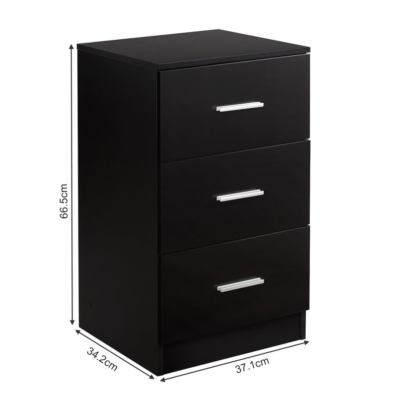 Poul 37.1cm Wide 3 -Drawer File Cabinet