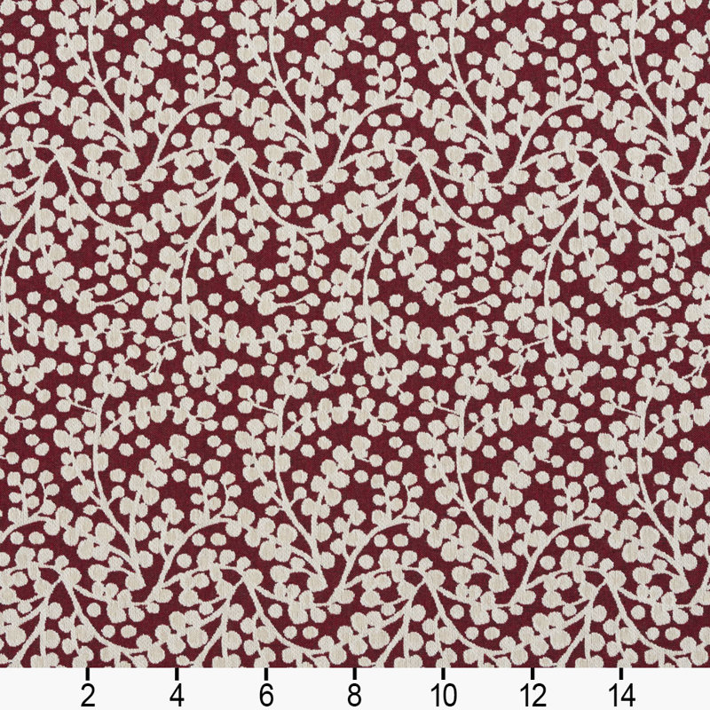 Tissu vines, Rouge 2