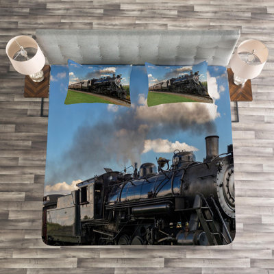 Steam Engine Industrial Coverlet