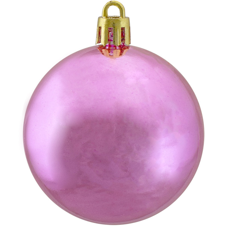 Boule de Noël incassable, Rose bonbon