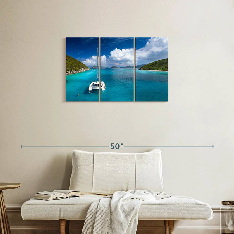Mehar Lovango Cay Catamaran, 20" H x 33" W