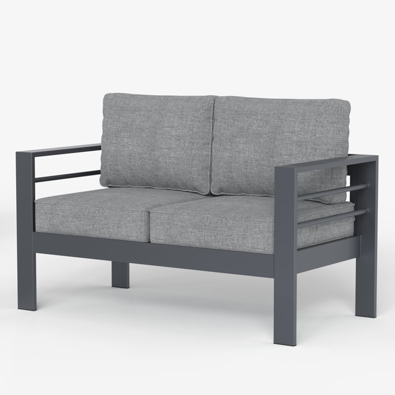 Layinsun Aluminum Outdoor Patio Loveseat