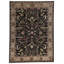 Hand-Knotted High-Quality Black and Brown Area Rug