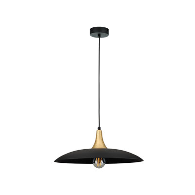 1 - Light Matte Black Dome Pendant