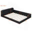Grand lit plateforme tapissier avec 2 lampes de lecture