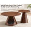 Ensemble de tables basses rondes gigognes avec table de bout et lit-grotte pour chat