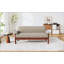 Canapé 2 places avec causeuse moderne avec coussins d'accoudoirs, pour les salons et les petits espaces-413666524