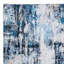 Tapis 10 po x 8 po en tissu doux à motif abstrait bleu et blanc-1102197249