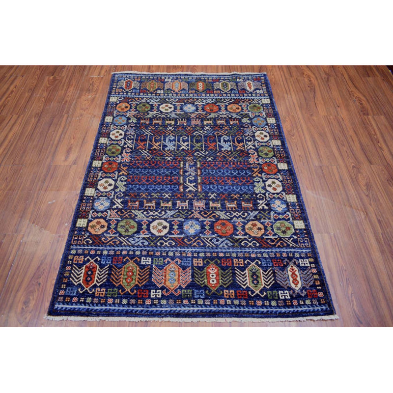 Oushak Collection, Transitional One-of-a-Kind Rectangle 3'10" X 5'10" Hand Knotted Area Rug