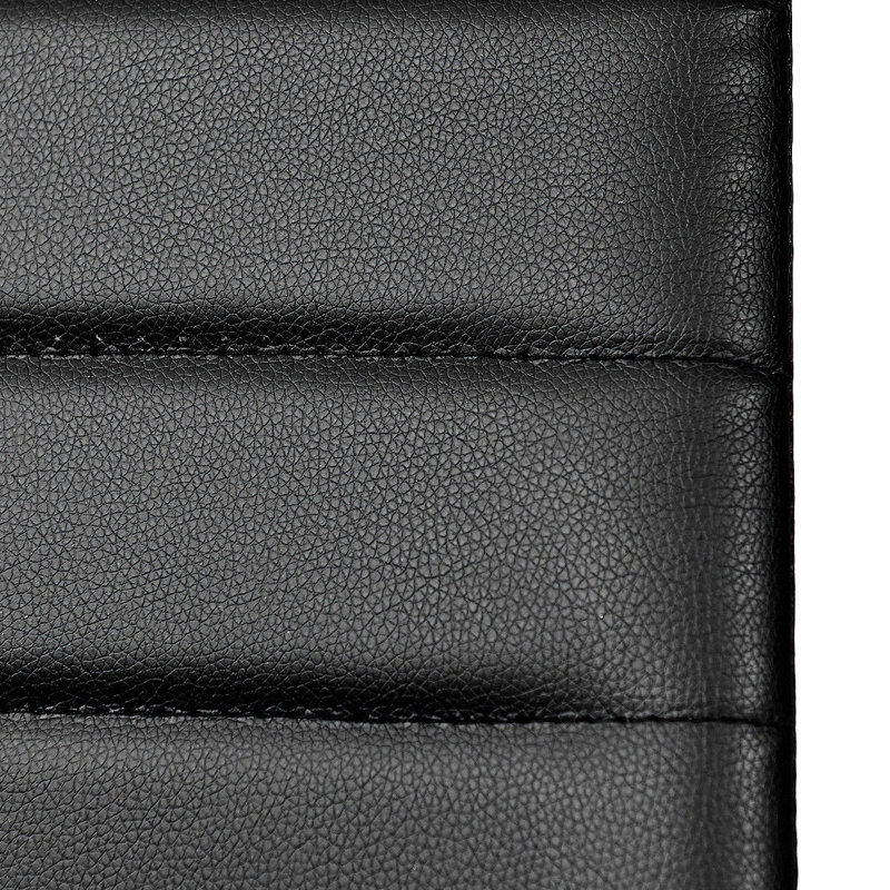 Chaise parsons en simili cuir Kymani, Noir