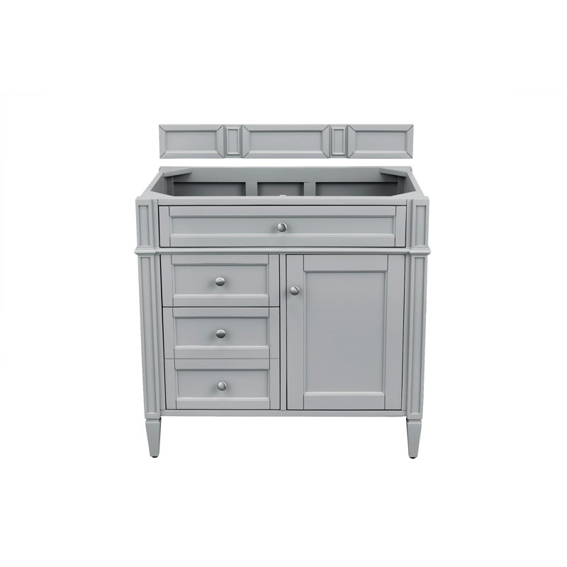 Brittany 36'' W Single Vanity, Urban Gray, Ethereal Noctis, 8" Widespread