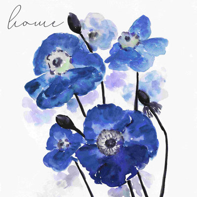 Fleurs bleues aquarelles