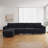 131" Modular Storage Sofa with Ottoman - USB/Type-C Ports, Premium Chenille Fabric, Sleeper Function & Easy Assembly-312336183