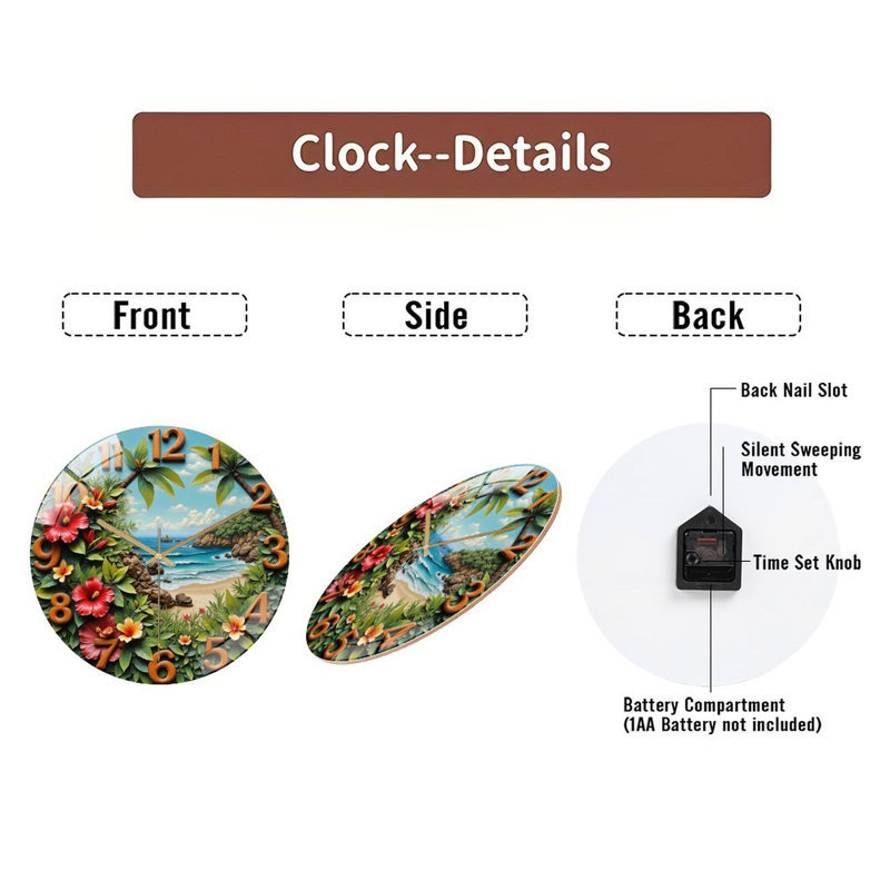 Horloge murale 12 po