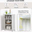 Armoire de salle de bain d'angle triangulaire pour une organisation efficace et une mise à niveau élégante de la salle de bain