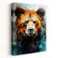 Ours aquarelle intense, art mural moderne-129148613