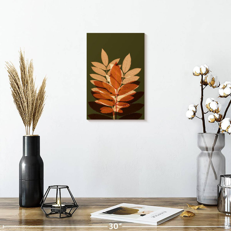 Harnek Fall Leaves II, 12" H x 8" W