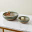 Ensemble de bols décoratifs deux tons - bol décoratif moderne rehaussant la table de la salle à manger, de la cuisine ou du salon - ensemble de 2, 12 po, 15 po vert et brun-612557953