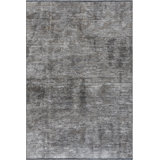 Rapture Abstract Cotton Gray Area Rug