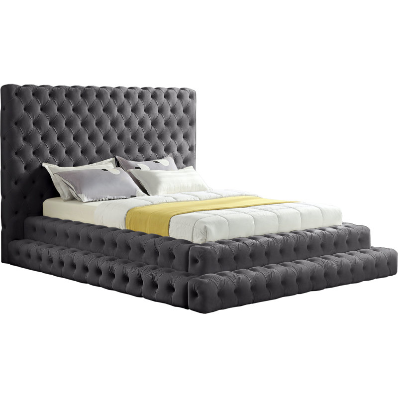 Dymphia Revel Velvet Bed