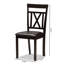 47cm H Upholstered Cross Back Side Chair