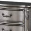 Table de chevet 2 tiroirs Antique Platinum