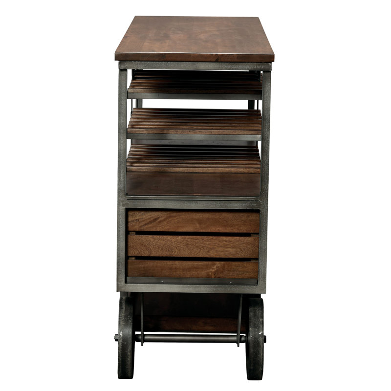Budge Solid Wood Bar Cabinet
