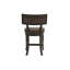 Chaise d'appoint en tissu en noyer