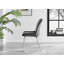 Tierra Glass and Chrome Metal Round Dining Table with 4 Luxury Velvet Dining Chairs-102216443