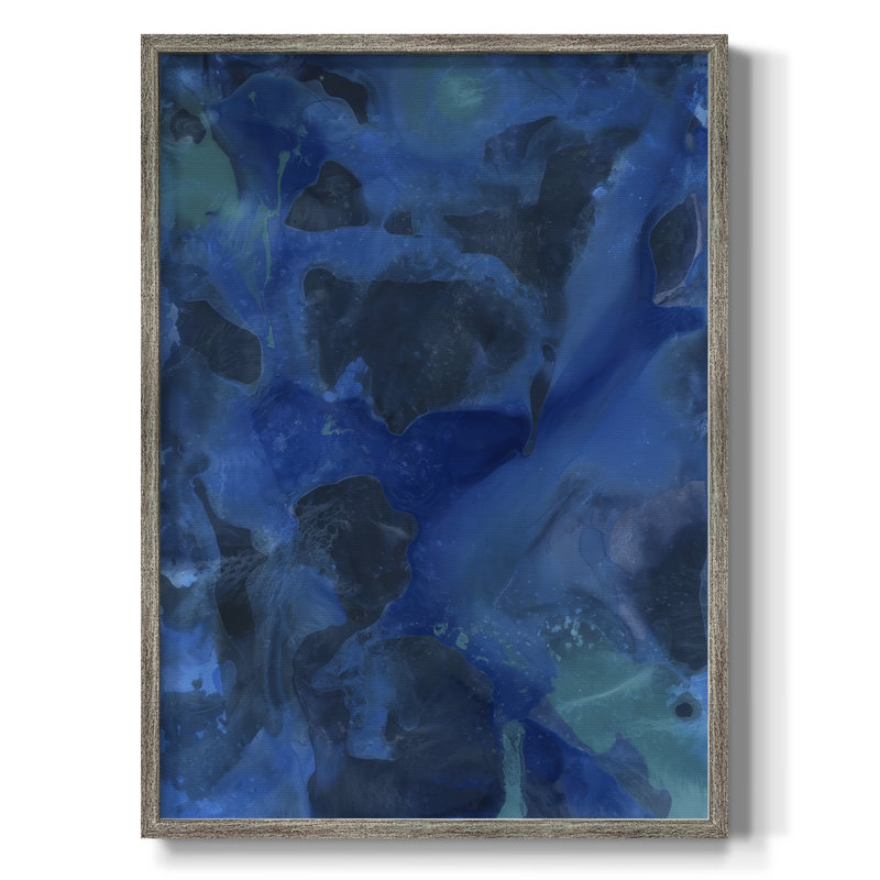 «Cobalt Galaxy II», reproduction encadrée - bois massif, H 15 po x l 12 po