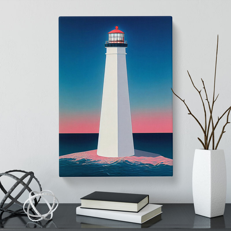 Lighthouse Minimalism Vol.1 - Wrapped Canvas, 50cm H x 35cm W x 3cm D