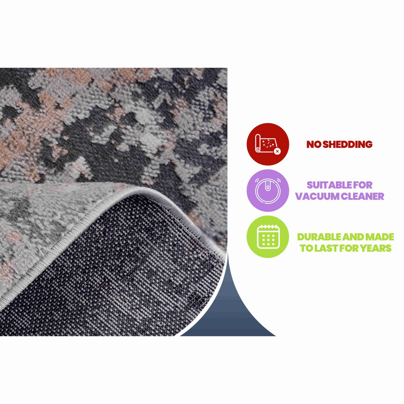 Collection Abstract Non-Shedding Living Room Bedroom Dining Home Office Stylish And Stain Resistant Area Rug