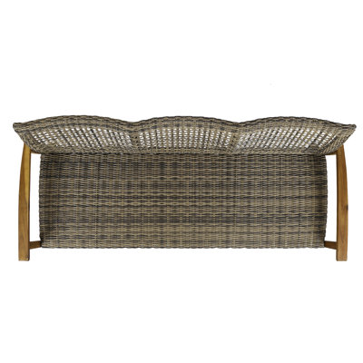 3 Seater With Seat And Wood Frame Person Stable Framework