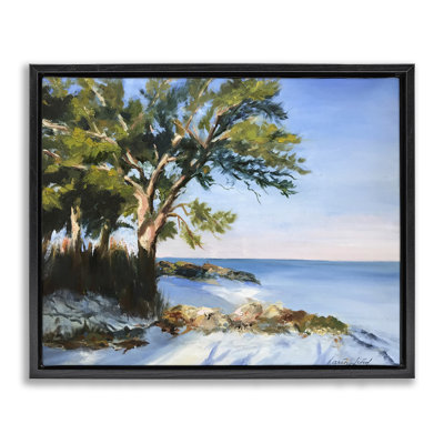 "White Sand Beach", art mural encadré par Karen Lind