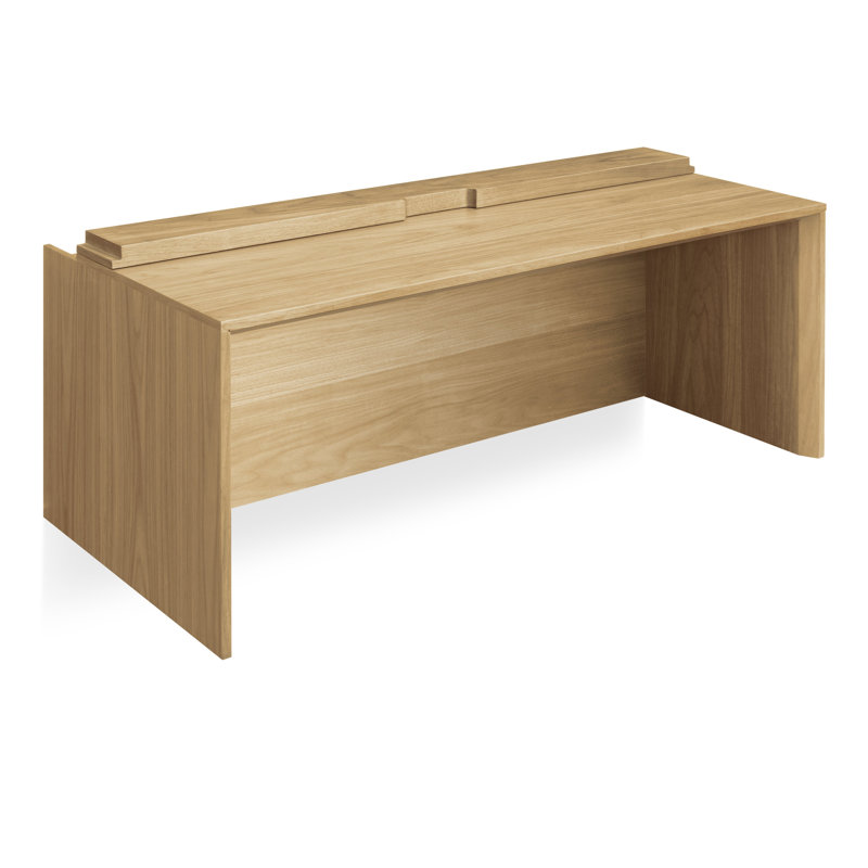 Wonder Wall Floating Desk, White Oak