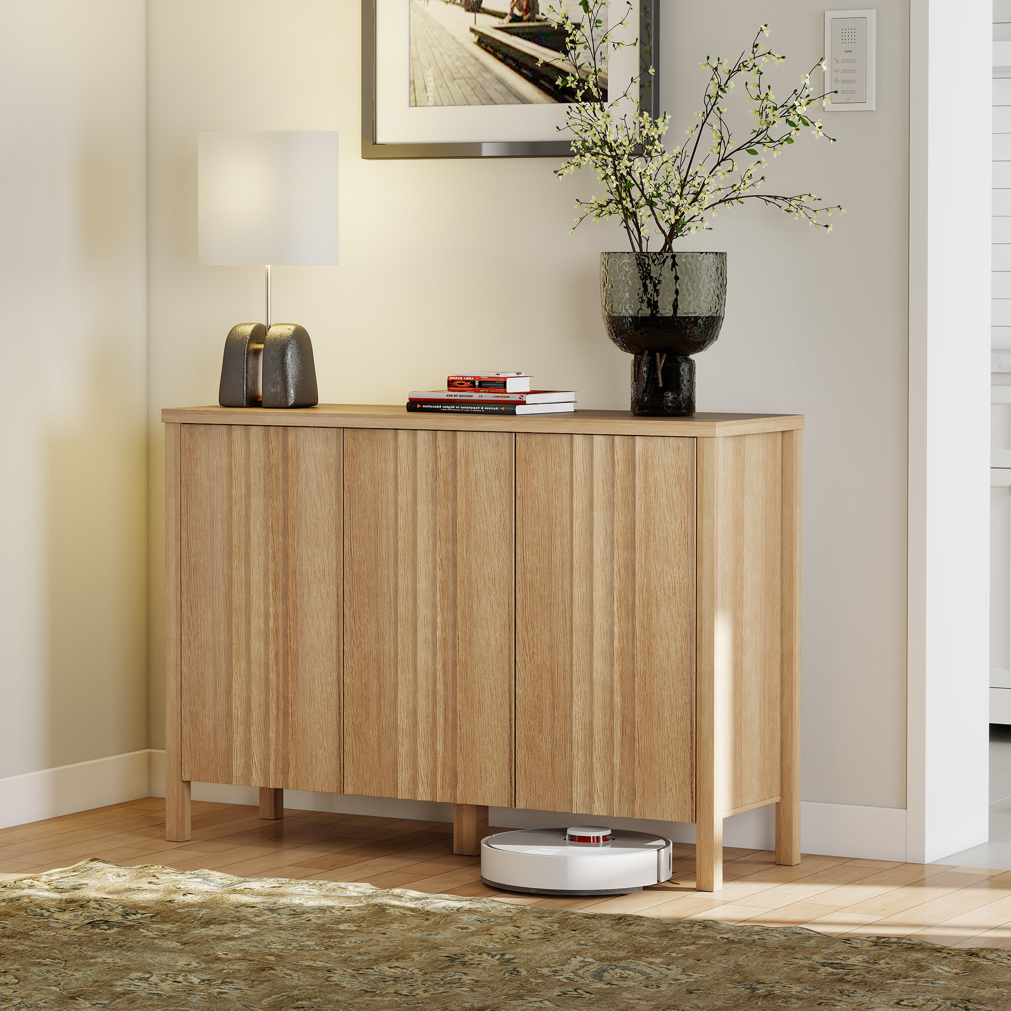 Red Barrel Studio® Modern Freestanding Shoe Storage Cabinet With Adjustable Shelves And Large Capacity | Wayfair