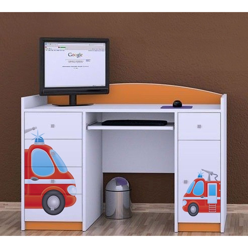 Woodrow 125cm Computer Desk, Orange