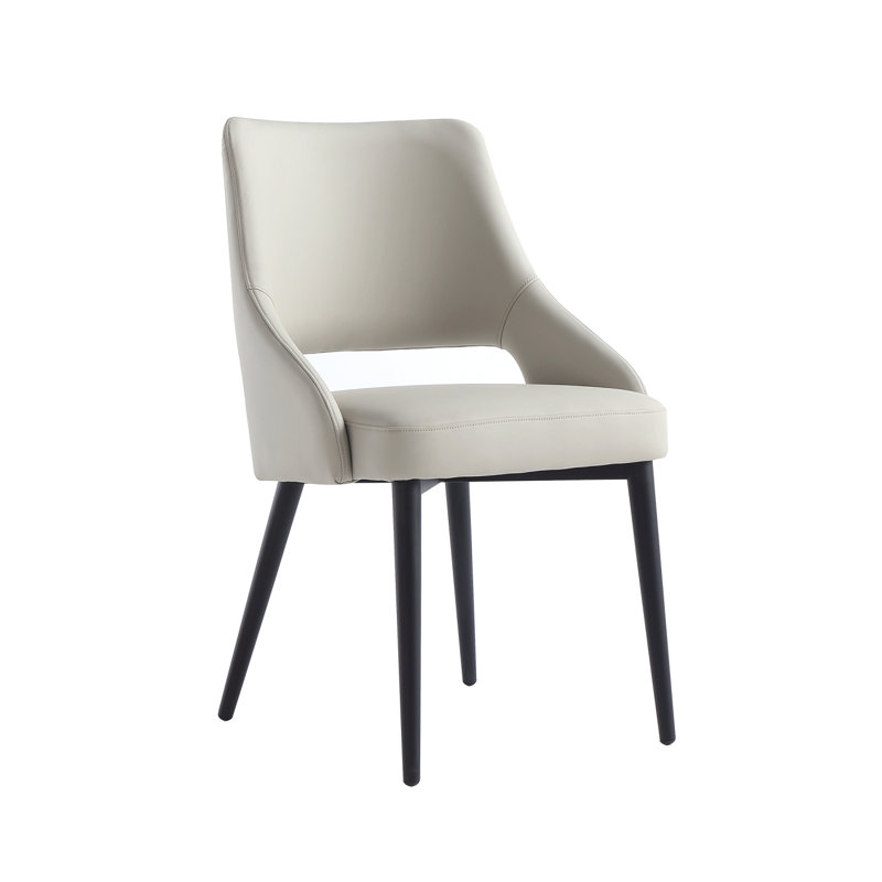 Chaise en métal Tremont, Gris Pierre