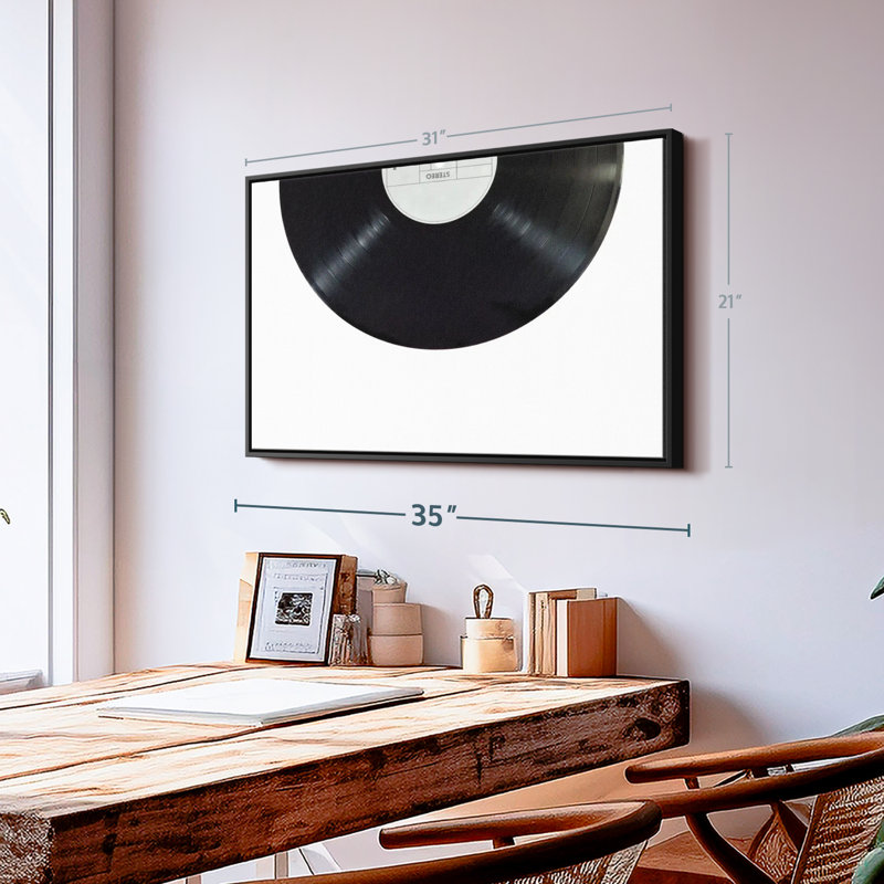 Vinyl Record Canvas Print, 21" H x 31" W