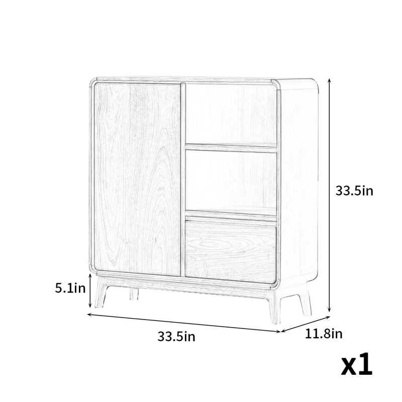 Armoire d'appoint moderne simple et douce