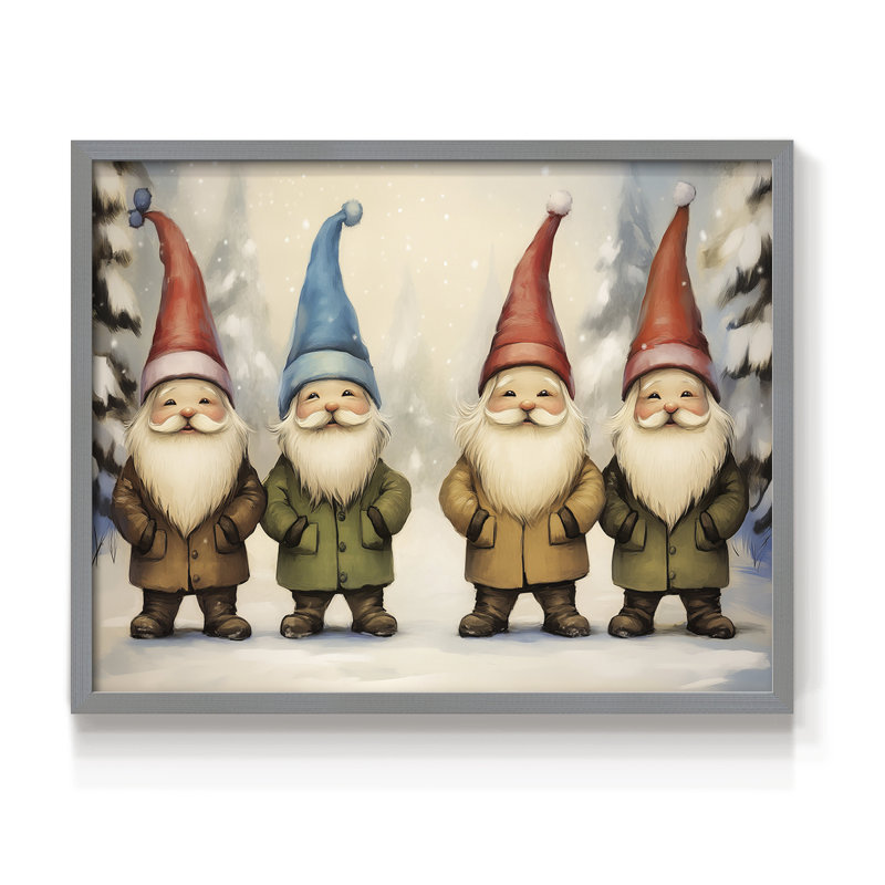 Art de Noël - DCCCLXV - Reproduction encadrée - Restickable, H 16 po x l 20 po, Gris