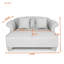Chaise longue double avec deux coussins décoratifs