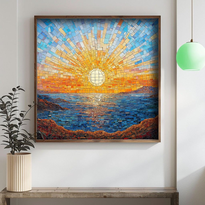 Peinture décorative en panneau de fibres à densité moyenne, H 27,56 po x l 27,56 po