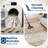 Rug Washable Area Rugs for Living Room, Low Pile Non Slip Vintage Soft Accent Carpet, Stain Resistant Foldable Floor Mats for Bedroom, Dining Room, Home Office-2008827722